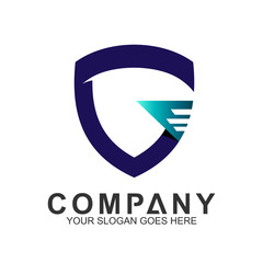 Shield Letter G Logo, Protection And Care Logo, Guardian Symbol