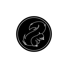squirrel icon or logo isolated sign symbol vector illustration