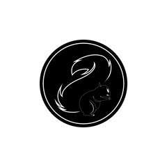 squirrel icon or logo isolated sign symbol vector illustration