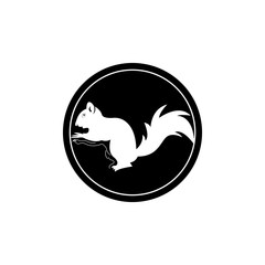 squirrel icon or logo isolated sign symbol vector illustration