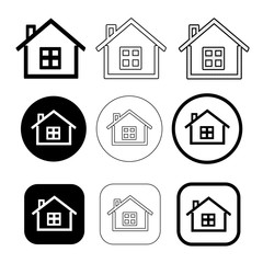 Simple home icon sign design