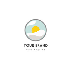 design logo template landscape winter for your brand