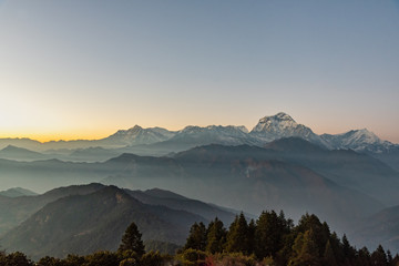 Majestic View Sunset Sweeping Through