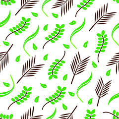 Leaves seamless pattern