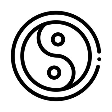 recommend clip art: Yin Yang Icon Vector. Outline Yin Yang Sign. Isolated Contour Symbol Illustration