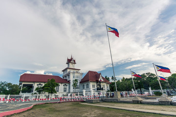 Kawit, Cavite - June 2015: Preparations are made for Independence day celebrations at the Aguinaldo...