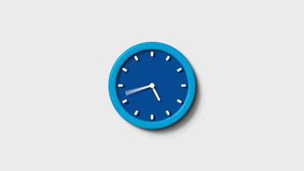 New 3d clock icon,blue clock icon,White background 3d clock icon