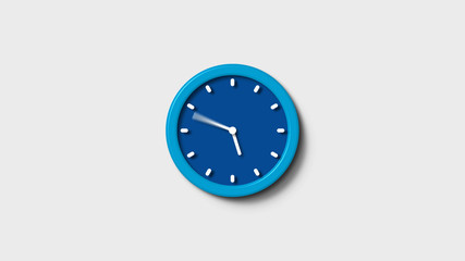New 3d clock icon,blue clock icon,White background 3d clock icon