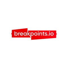 Creative modern Break Points io logo template, Vector logo for inspirations 