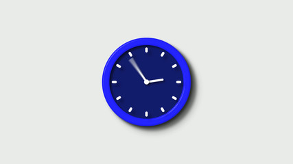 New blue clock wall icon,clock icon,White background clock icon