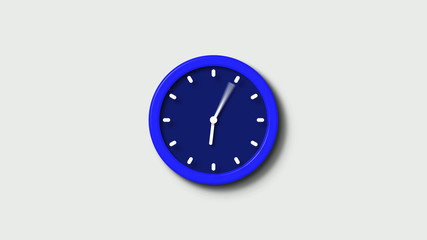 Blue clock icon,clock icon,clock image,white background blue clock icon