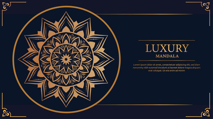 Creative luxury decorative mandala background
