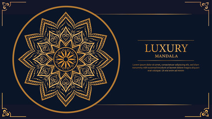 Creative luxury decorative mandala background