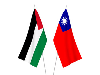 Taiwan and Palestine flags