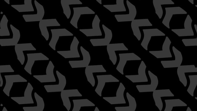 Abstract animation in black and white on a minimal background, with a colored wave effect, which varies in size, angle and intensity, in 16: 9 video format