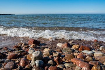 Fototapeta na wymiar Beach of Baltic sea.