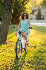 woman on bike