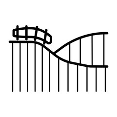 amusement park icon. Simple element illustration.