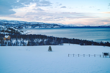 long twilight in alta, norway