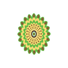 Aboriginal art dots painting icon logo design