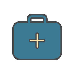 Fototapeta premium Medical kit icon set