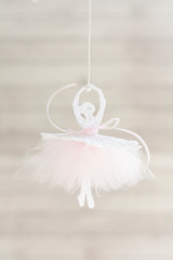 Ballerina freestanding lace hanger
