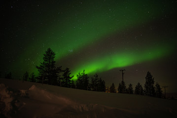 aurora borealis in finland.
