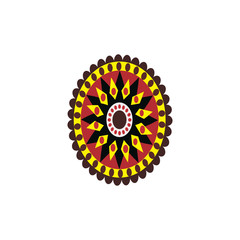 Aboriginal art dots painting icon logo design