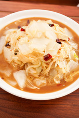 Hot and sour Chinese cabbage，Chinese food