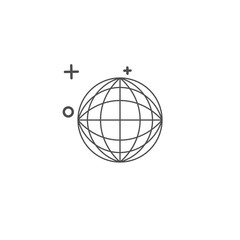 simple earth icon template design