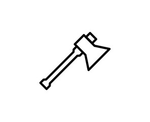 Axe line icon