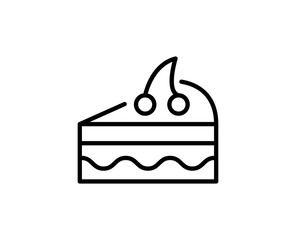 Cake line icon