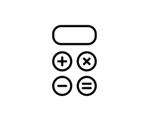 Calculator line icon