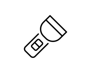 Flashlight line icon