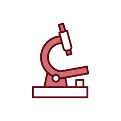Microscope icon vector design template