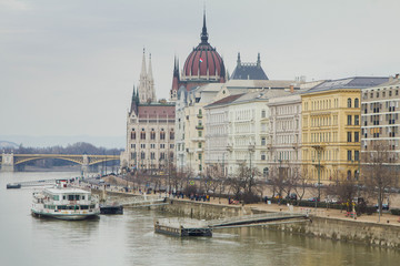 View of the parliament building in Budapest