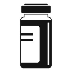 Syringe ampule icon. Simple illustration of syringe ampule vector icon for web design isolated on white background