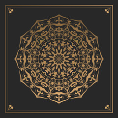 Creative luxury decorative mandala background