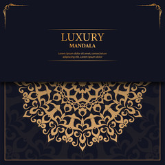 Creative luxury decorative mandala background