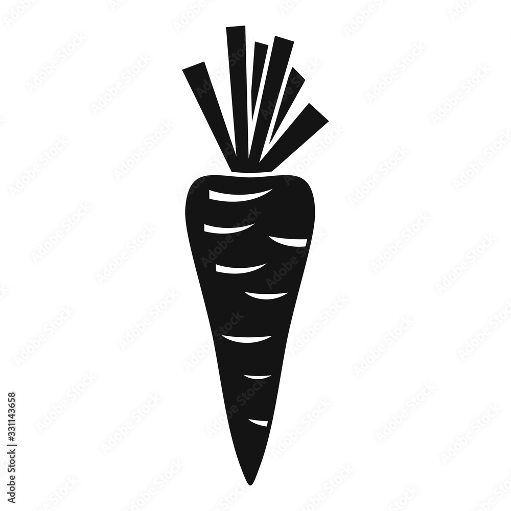 Poster diet carrot icon. simple illustration of diet carrot vector icon for web design isolated on white ba