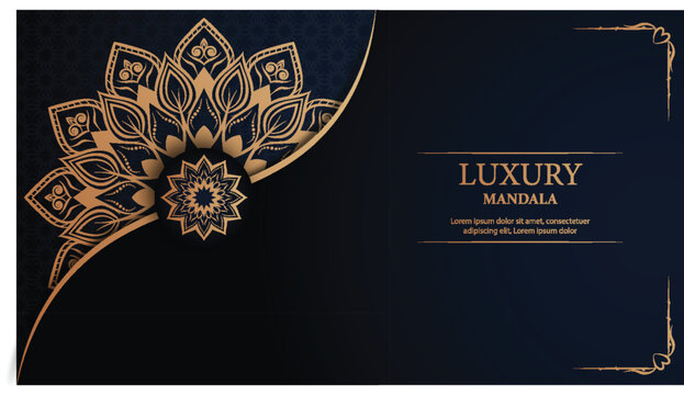 Creative luxury decorative mandala background - Powered by Adobe