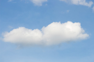 Obraz premium Bright blue sky with white clouds for background or wallpapers