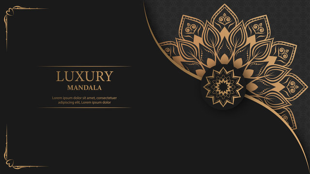 Creative luxury decorative mandala background