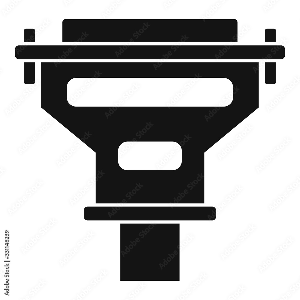 Poster universal adapter icon. simple illustration of universal adapter vector icon for web design isolated