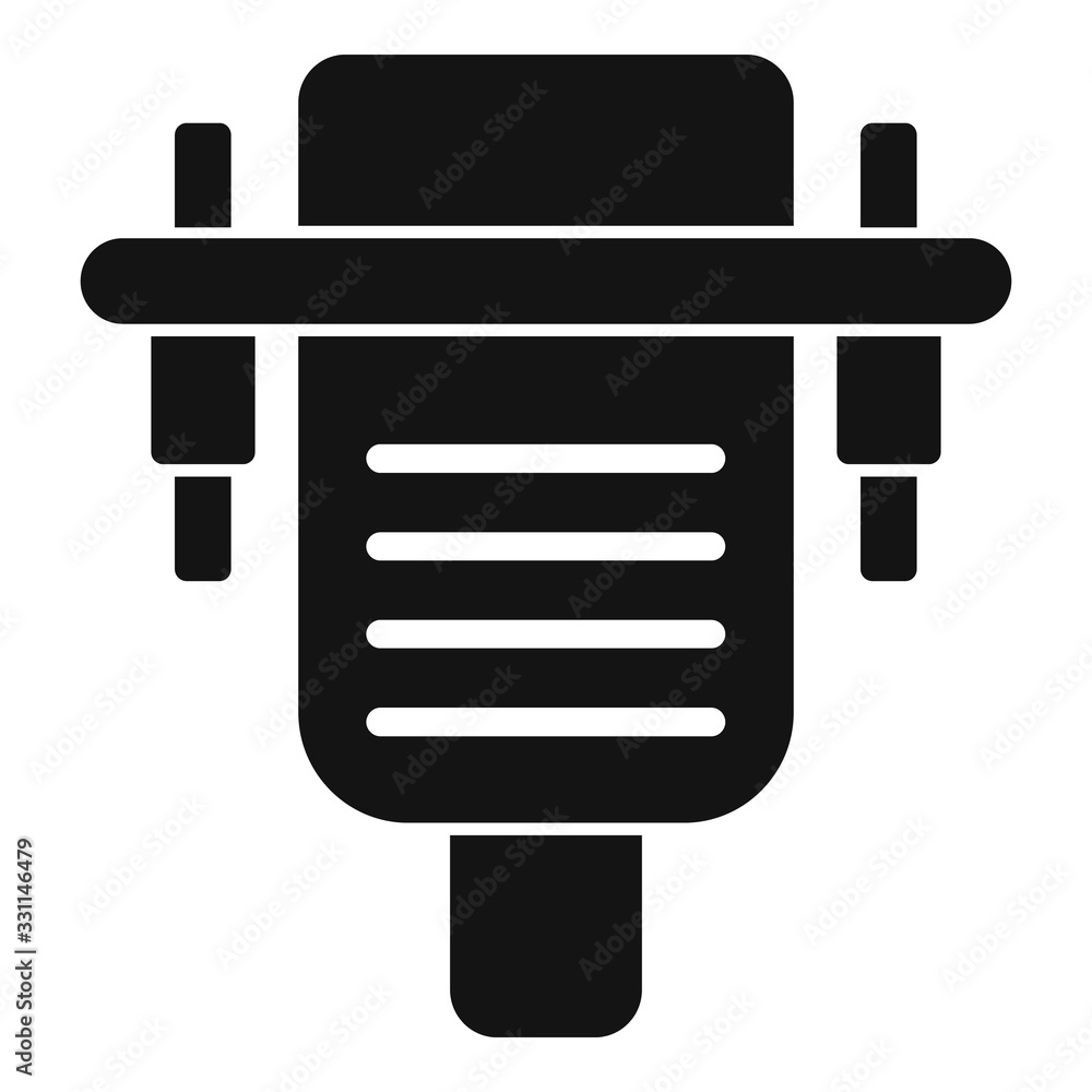 Poster old computer adapter icon. simple illustration of old computer adapter vector icon for web design is