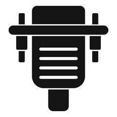 Old computer adapter icon. Simple illustration of old computer adapter vector icon for web design isolated on white background