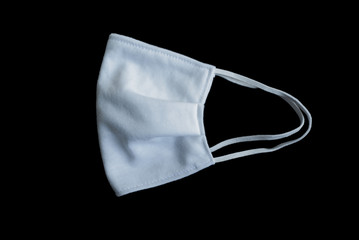 White cloth mask  use for wearing to protect Coronavirus