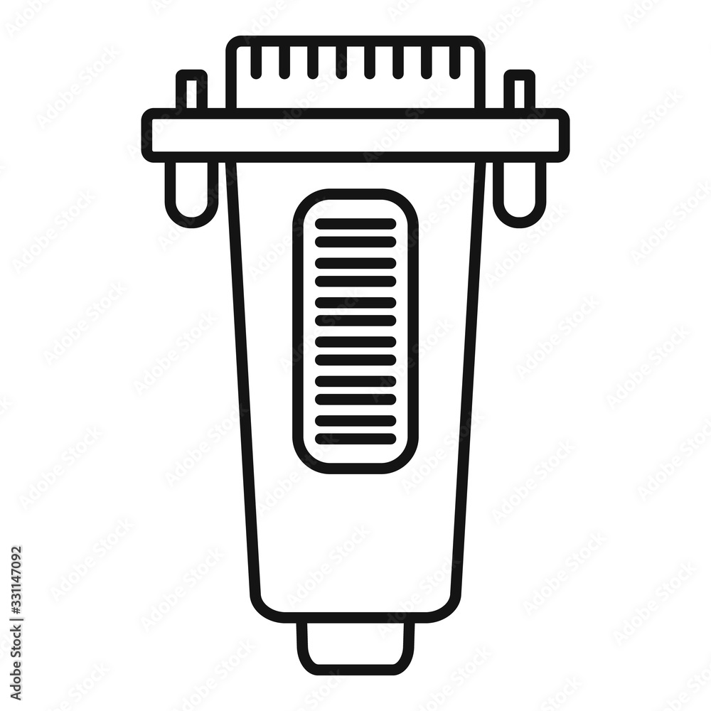 Poster printer adapter icon. outline printer adapter vector icon for web design isolated on white backgroun