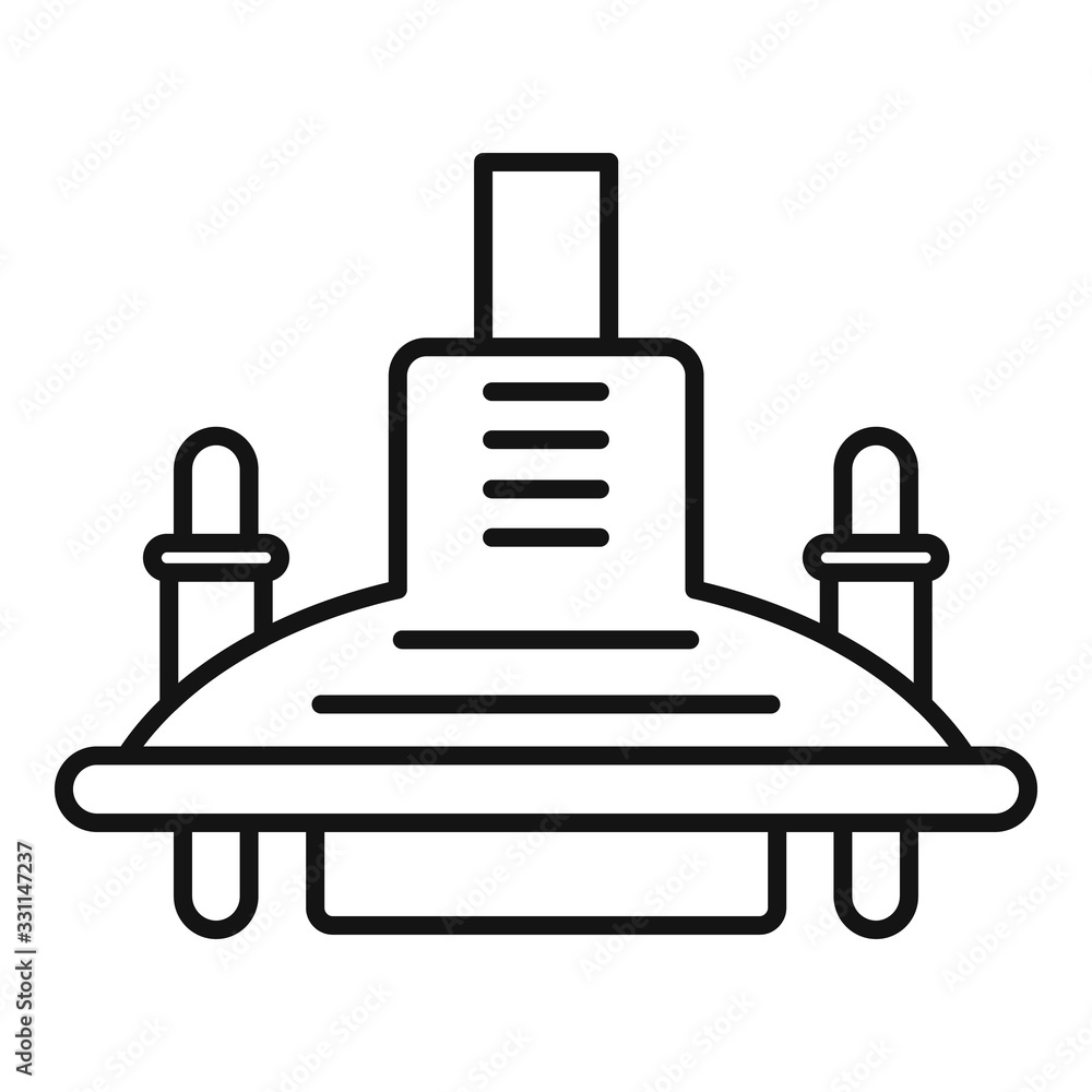 Poster electrical adapter icon. outline electrical adapter vector icon for web design isolated on white bac