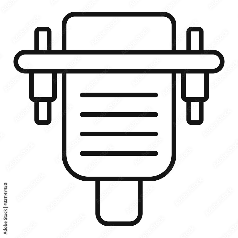 Poster old computer adapter icon. outline old computer adapter vector icon for web design isolated on white